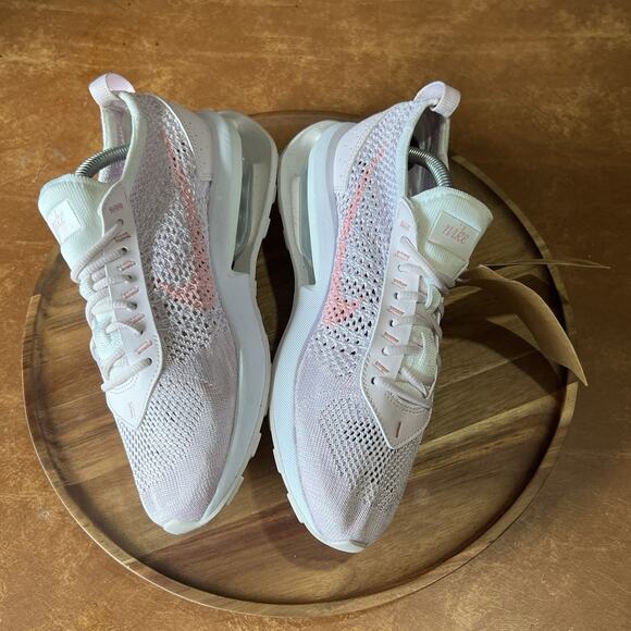 NIke Air Max Pink Flyknit Racer Women's Size 7 Pink Pearl Shoes Sneakers - Picture 9 of 16